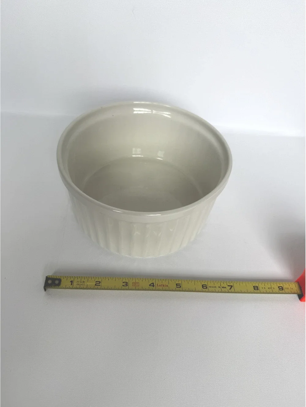 Arabia Finland White Ceramic Ramekin Dish